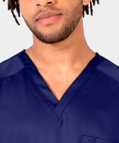 Men's Mesh Panel V-Neck Top | 2851 - Image 3