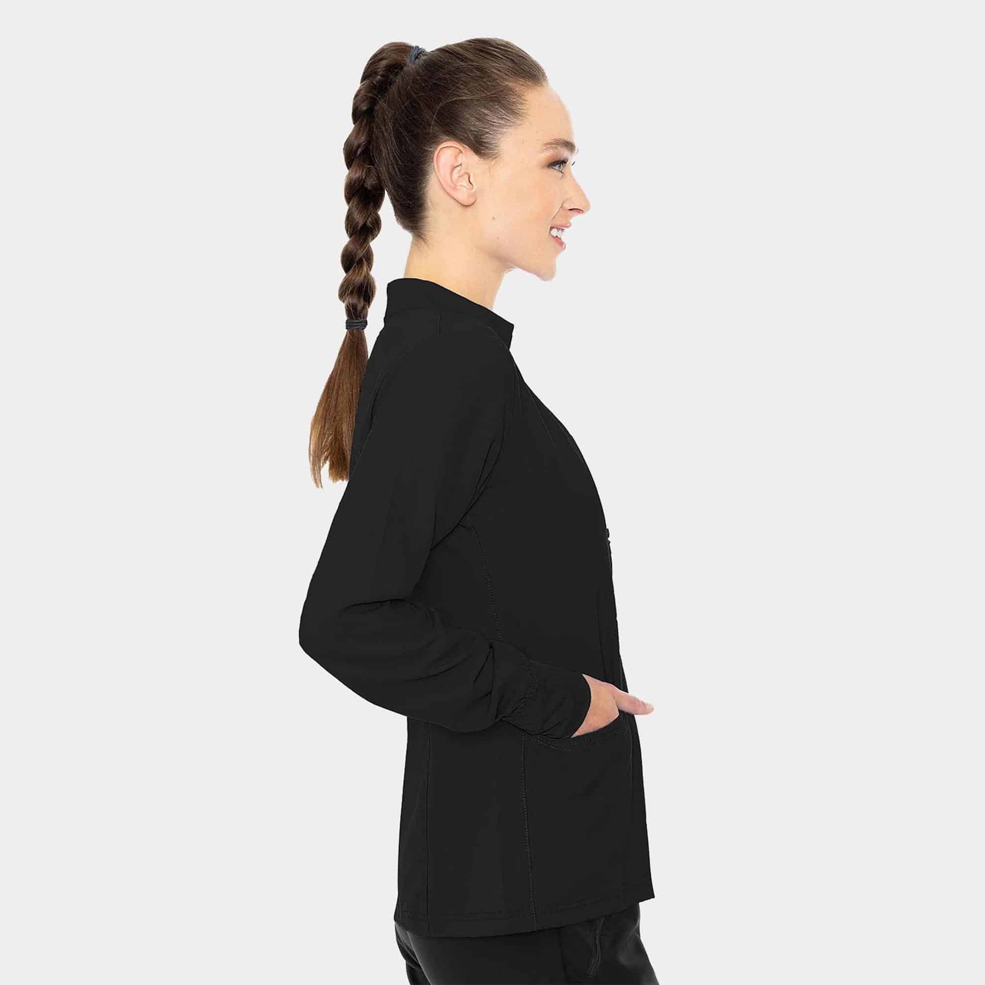 Warm Up With Shoulder Yokes MC2660 BLK Side