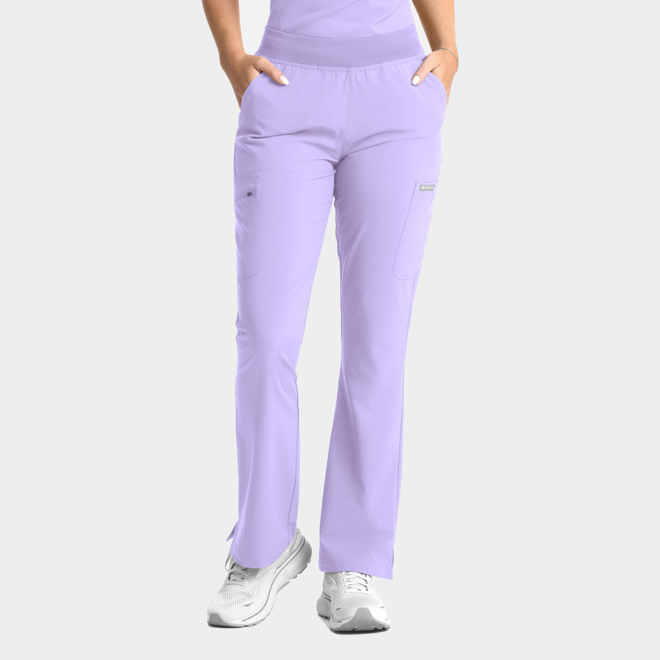 Momentum-by-Maevn_5093-WomensFullElasticBandFlareLegPant-Lavender-LVR-01-Maevn-Scrubs Momentum by Maevn 5093 WomensFullElasticBandFlareLegPant Lavender LVR 01 Maevn Scrubs