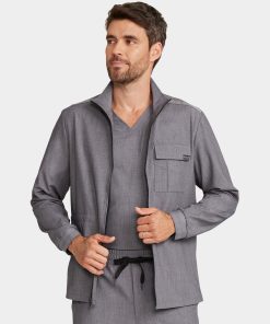 Men's Zip Front Utility Jacket | HH361