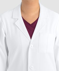 Unisex Full Length Lab Coat | 7555 6 Unisex Full Length Lab Coat | 7555 - Image 3