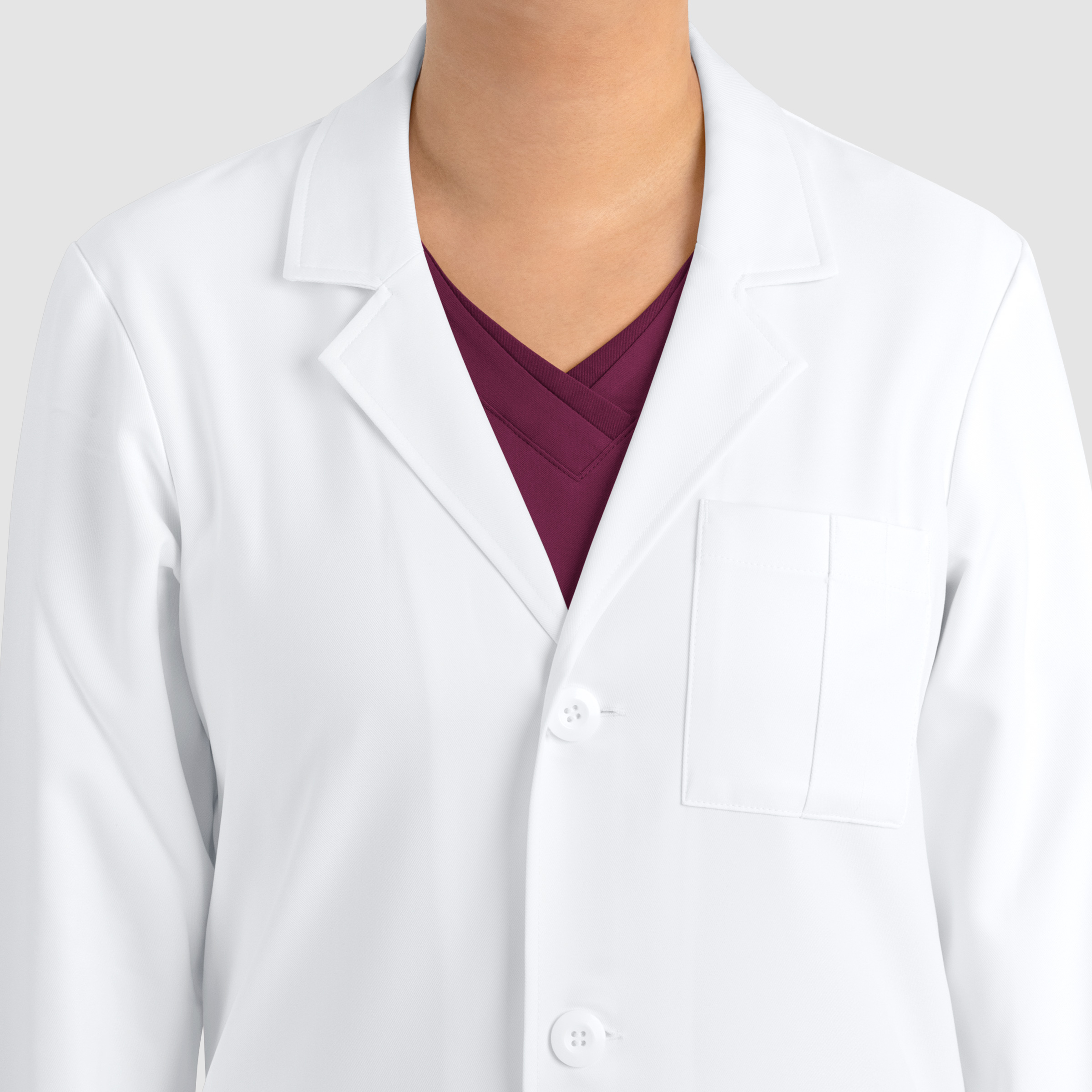 Unisex Full Length Lab Coat | 7555 4 Unisex Full Length Lab Coat | 7555 - Image 3