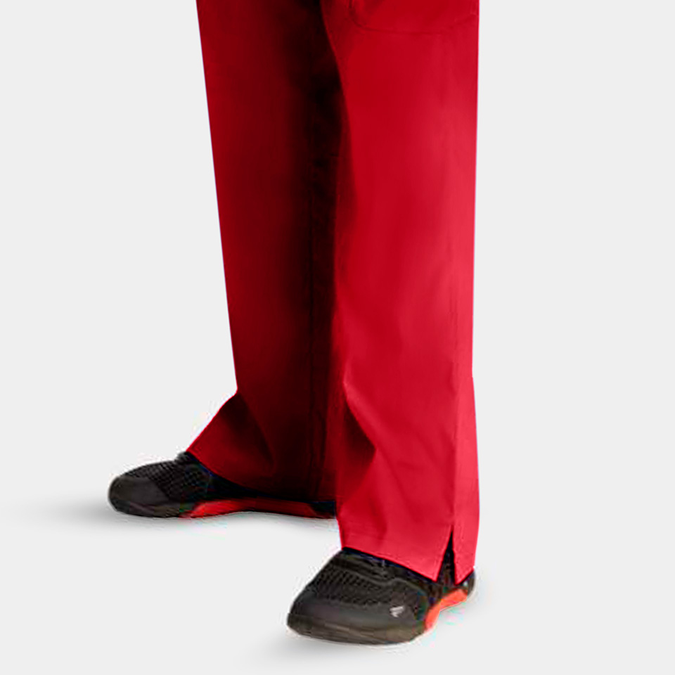 Edge by IRG 6851 MensHalfElasticWaistbandPant Red RED 03 IRG Scrubs