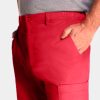 Edge by IRG 6851 MensHalfElasticWaistbandPant Red RED 04 IRG Scrubs