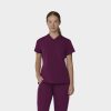 Tempo Womens Quarter Zip Top T103 Wine WIN 01
